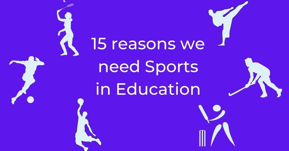 different sports are shown in the image to describe 15 reasons we need sports