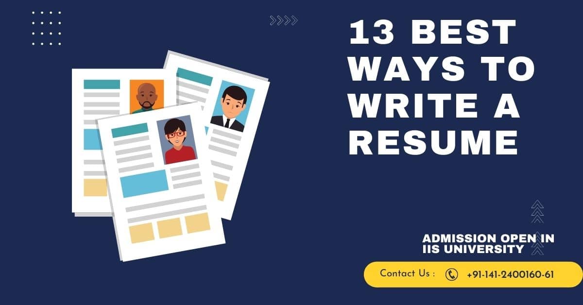 13 Best Ways to Write a Resume